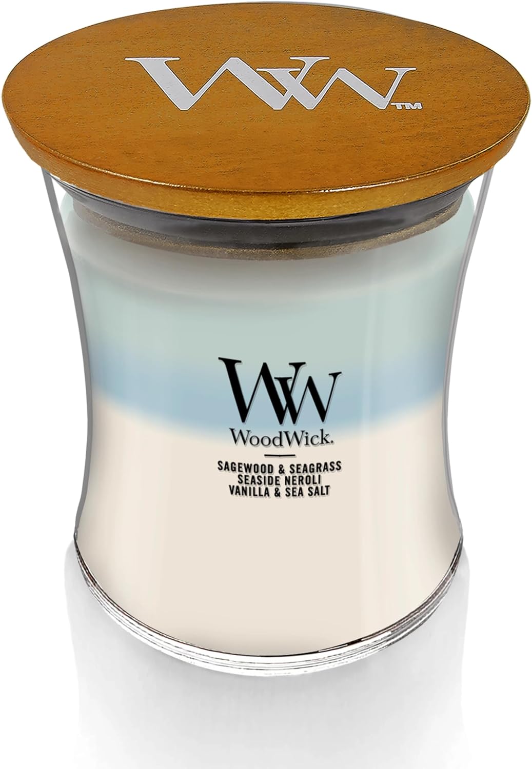 WoodWick Café Sweets Trilogy Holiday Candle Gifts for Women and Men, 9.7 oz Medium Hourglass Trilogy Candle with Crackling Wick
