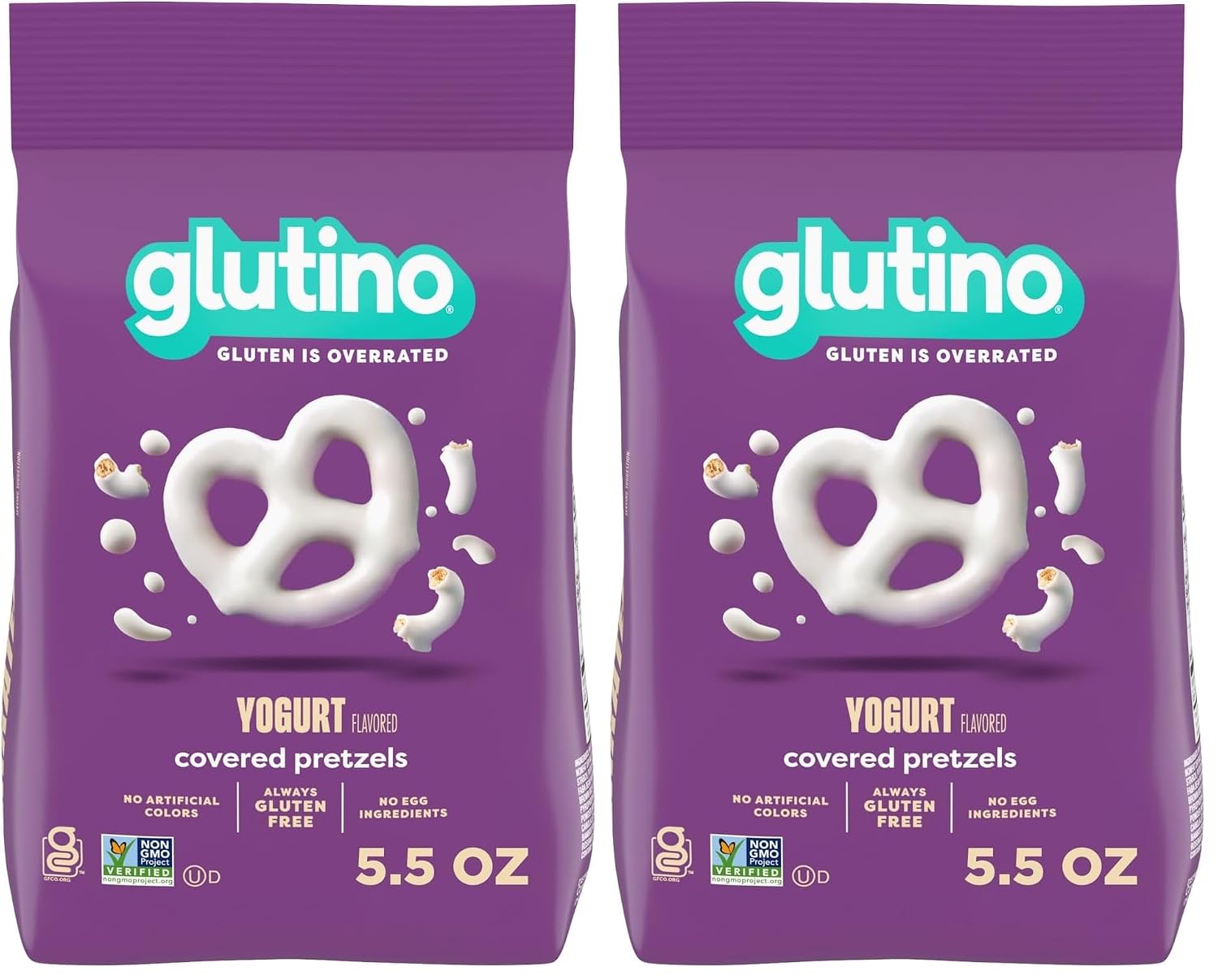 Glutino Chocolate Fudge Covered Pretzels, 5.5 Ounce (Pack of 1)