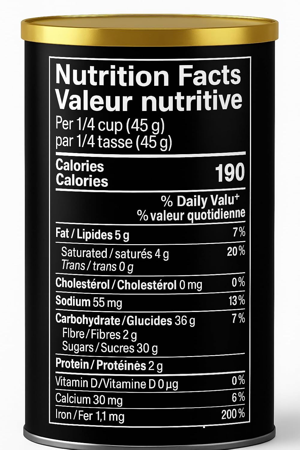 Ghirardelli Dark Chocolate & Cocoa Sweet Ground Powder, 3 lb Can
