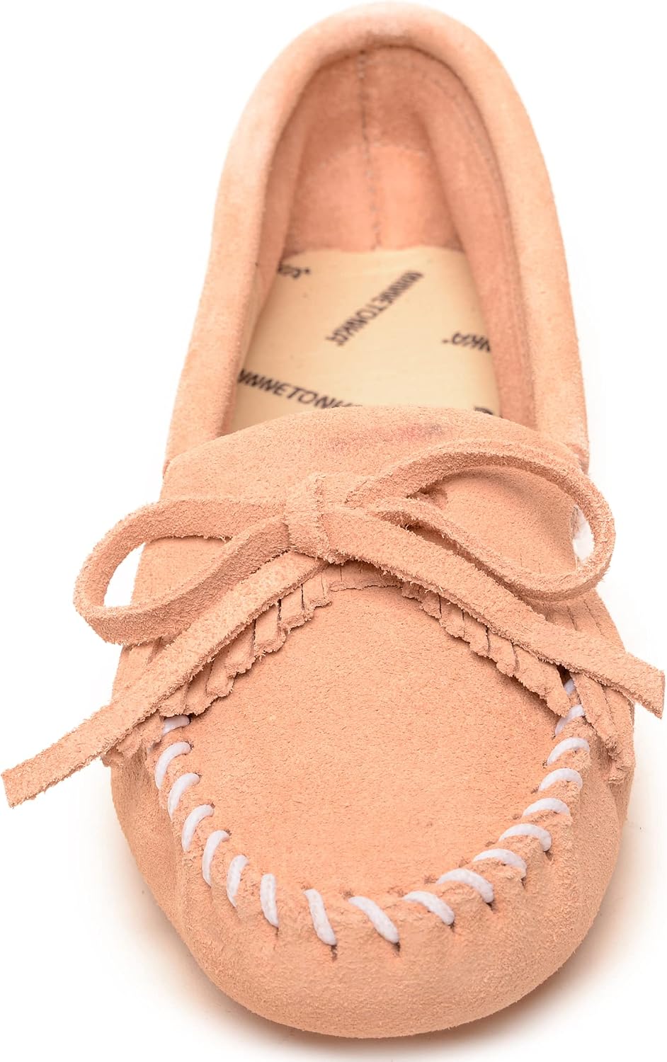 Minnetonka Women's Kilty Suede Hardsole Moccasin