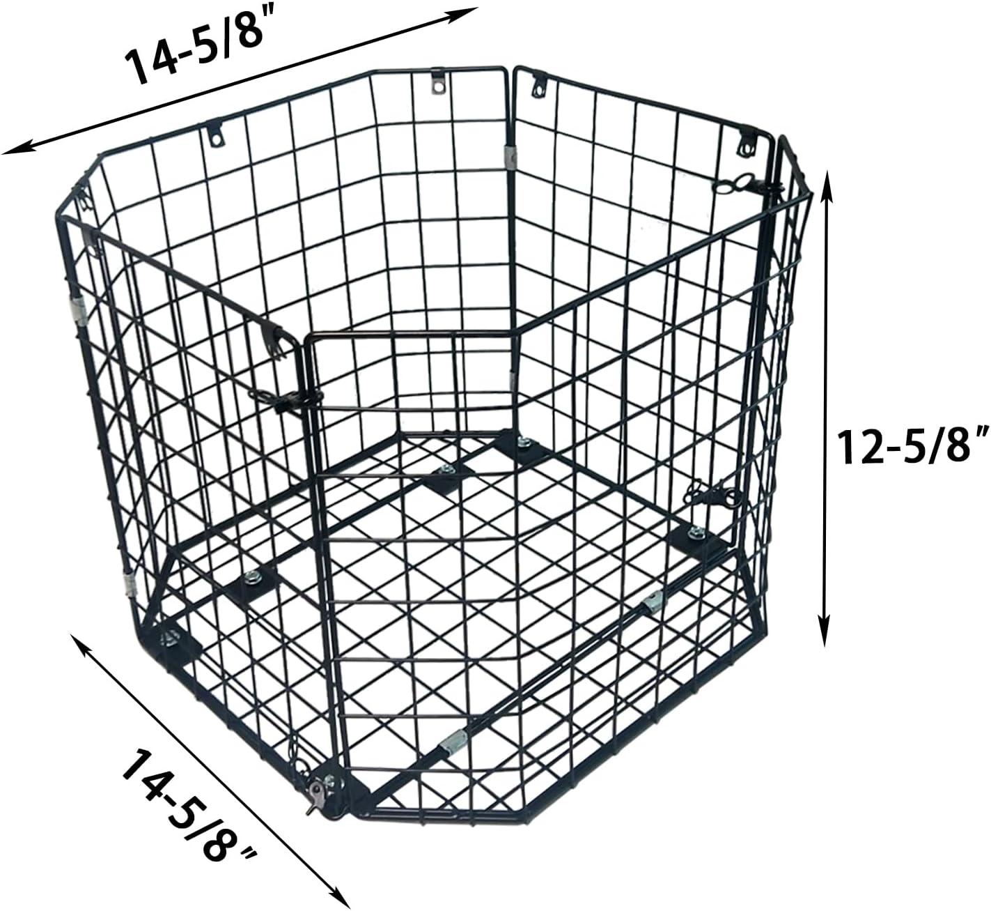 Highwild Varmint Cage Feeder Guard for 30 & 55 Gallon Barrels | Steel Feeder Protector Helps Keep Raccoons, Squirrels, Birds and Other Wildlife Away