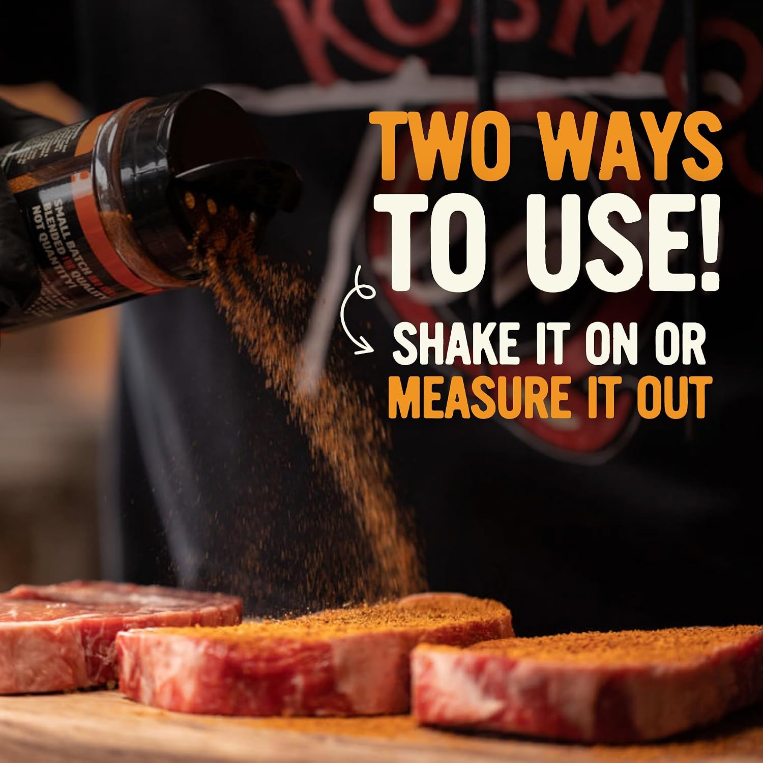 Kosmos Q Hot Dirty Bird BBQ Dry Rub, Spicy Seasoning with Chili Pepper, Brown Sugar, Garlic & Onion for Chicken, Turkey, Ribs, Pork, Dry Rub for Smoking & Grilling Meat, BBQ Spice Blend, 11 Oz Bag