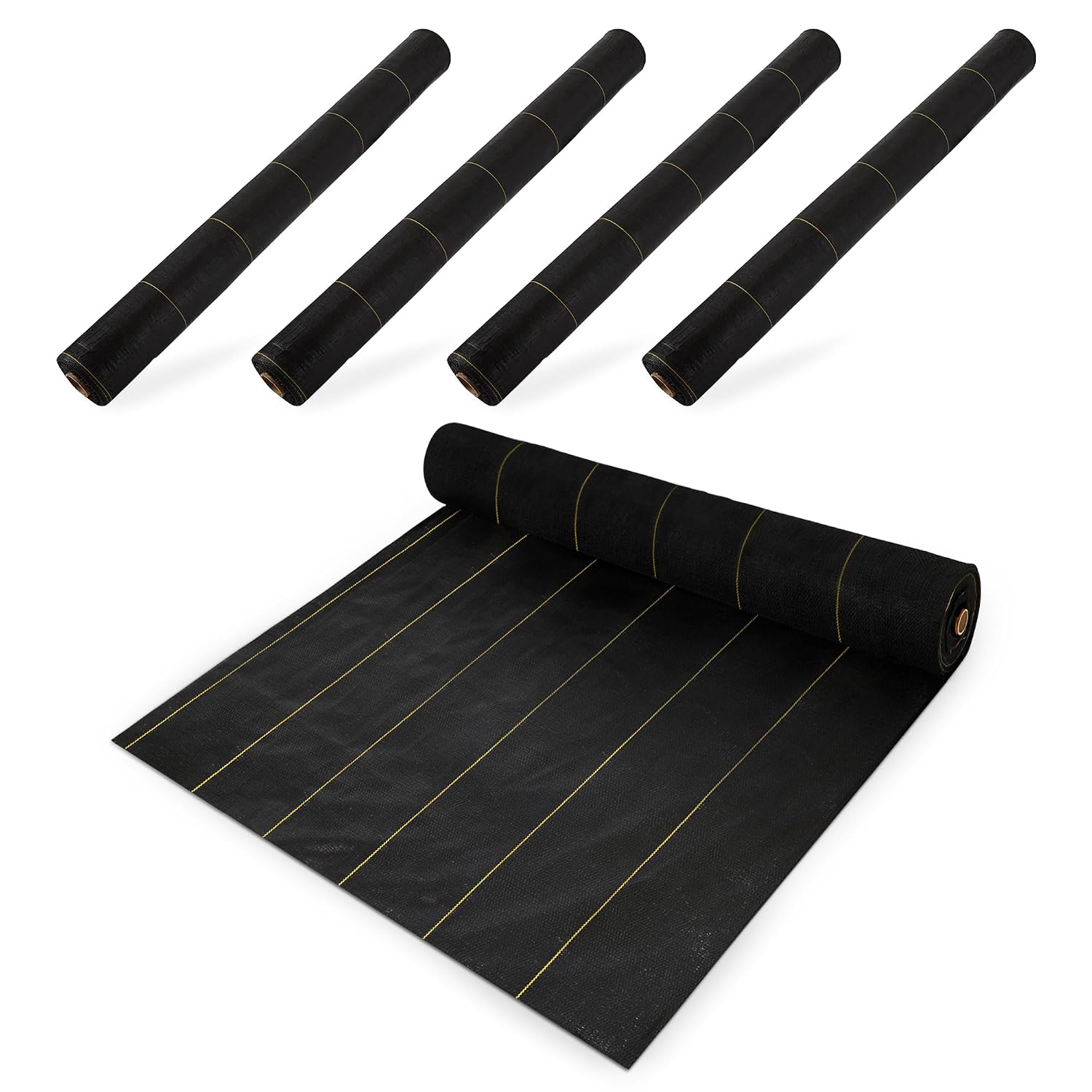 Dewitt Sunbelt Weed Barrier Fabric, 3.2 oz, 3 x 300 Feet – Heavy-Duty Ground Cover Mat for Greenhouse Floors, Garden Rows, Raised Beds, Grass and Yard Gardening, and Outdoor Landscape Protection | Ground Cover Mat for Greenhouse Floors, Garden Rows, Rais…