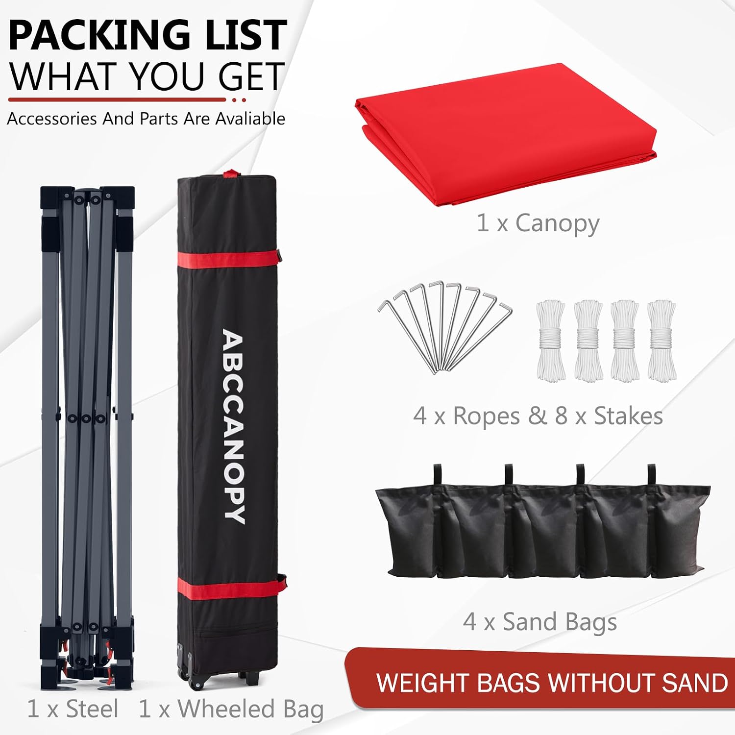 ABCCANOPY Outdoor Pop up Canopy Tent, 10x10 Instant Portable Canopy for Camping, Beach, Backyard,Gray | Water resistant & UV protection canopy, easy setup, with carry bag, ideal for camping, beach, backyard, market events
