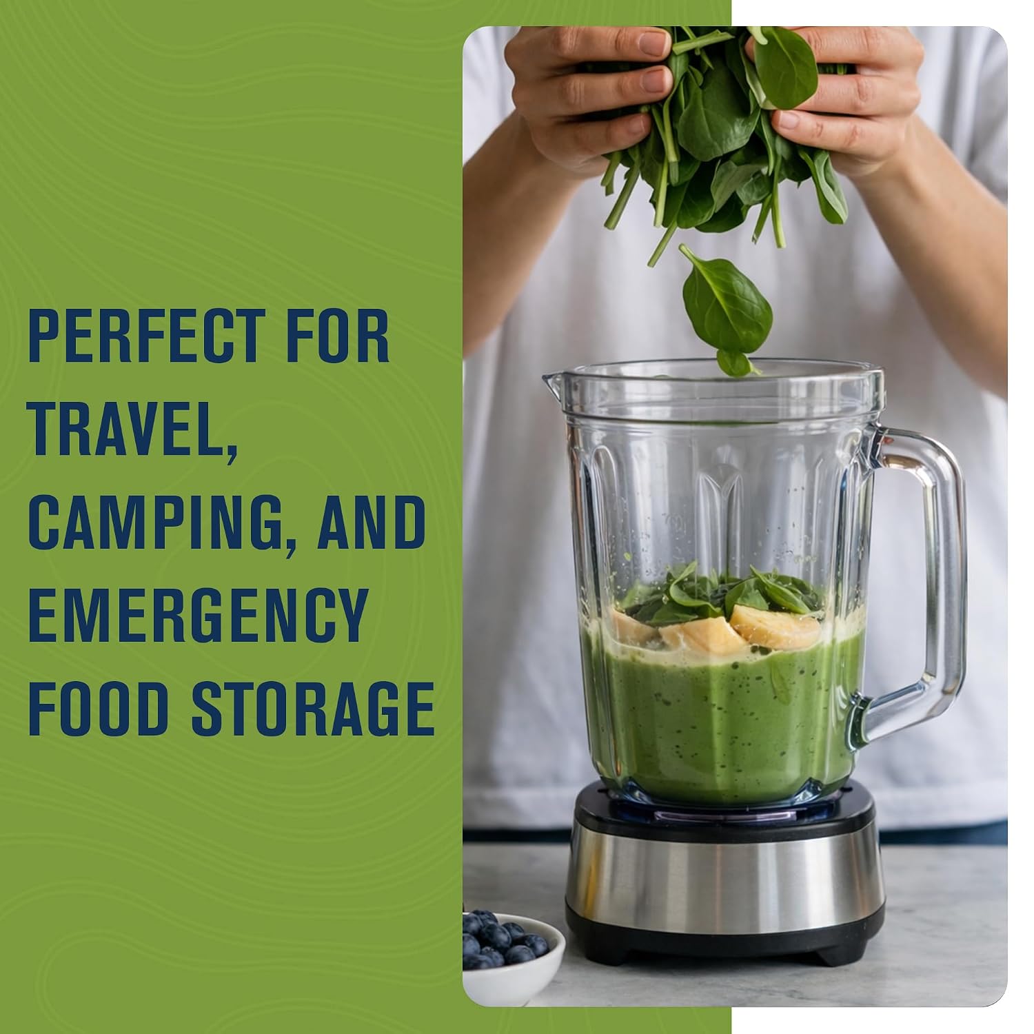 Augason Farms Dehydrated Spinach Flakes Can | Emergency Food Supply, 45 Servings, 25 Year Shelf Life, 15 Calories per Serving, Dehydrated Meals