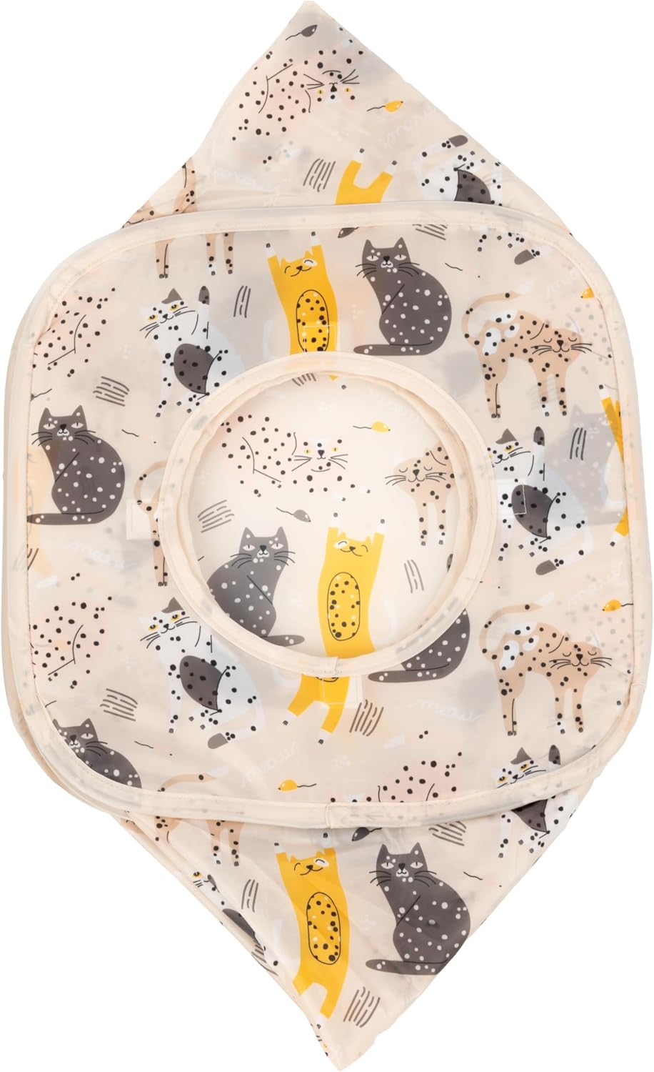 Kitty City Safari Jungle Pop-Up Cat Cube, Collapsible Indoor Cat Hideout & Play Cube with Peekaboo Openings, Easy Storage, 15” x 15” x 15”
