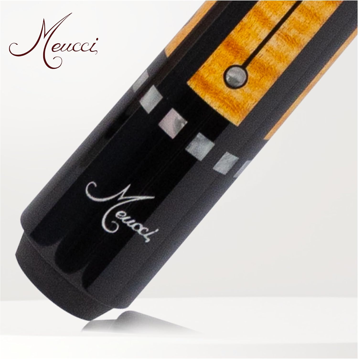 Meucci Pool Cue-Recession Buster 5-Pool Stick with Curly Maple Forearm-High Impact Cue Tips-Coated Irish Linen Wrap-19 Oz Low Deflection Pool Cue
