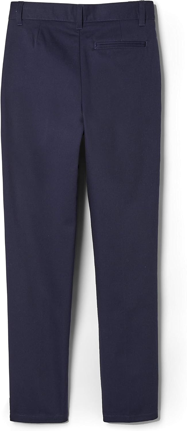 French Toast Boys' Adjustable Waist Relaxed Fit Twill Pant | school uniform pants, no need to iron, double knees for durability, typically fit boys ages 2-14