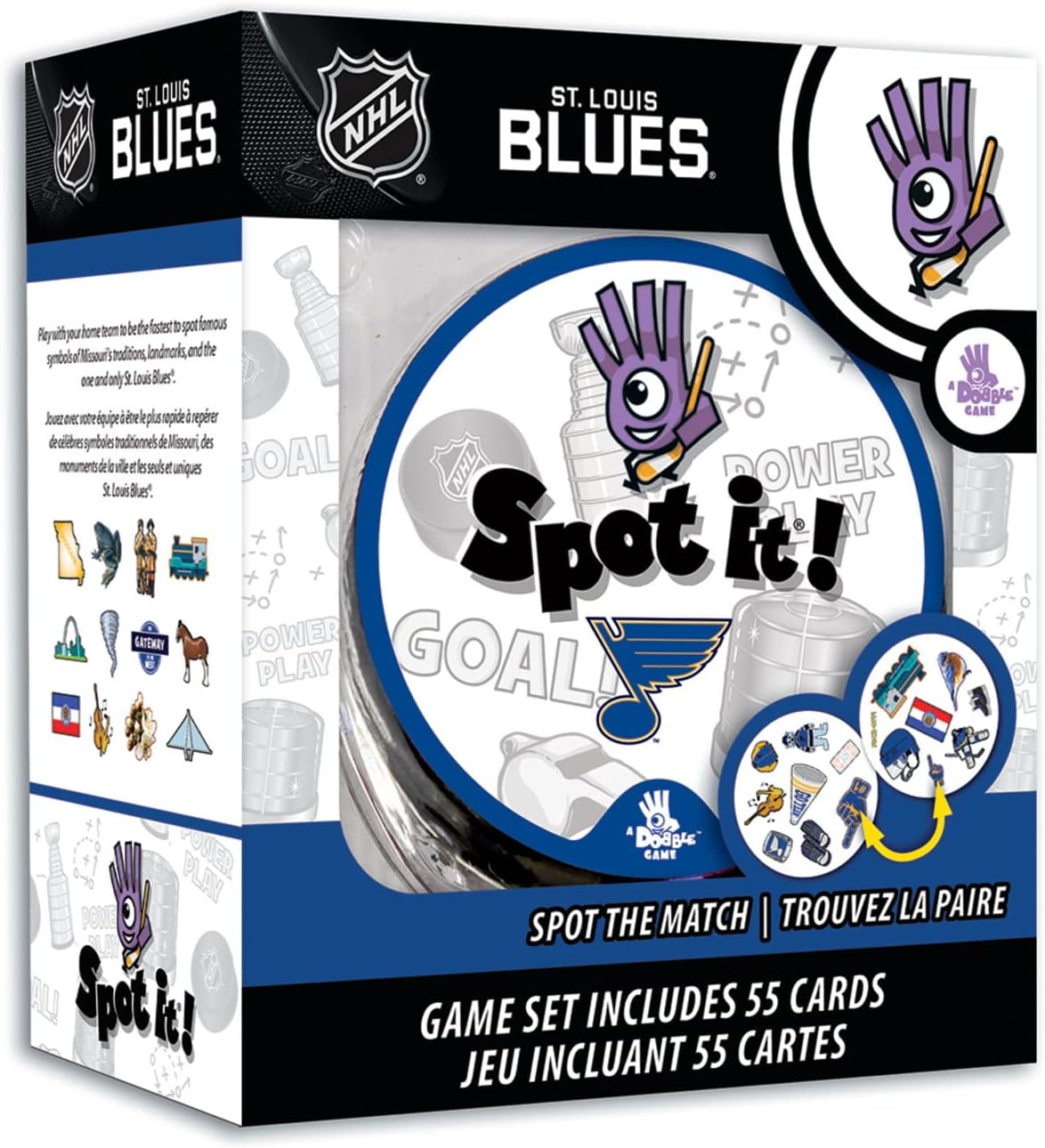 Masterpieces NHL Unisex-Teen Spot It! Card Game