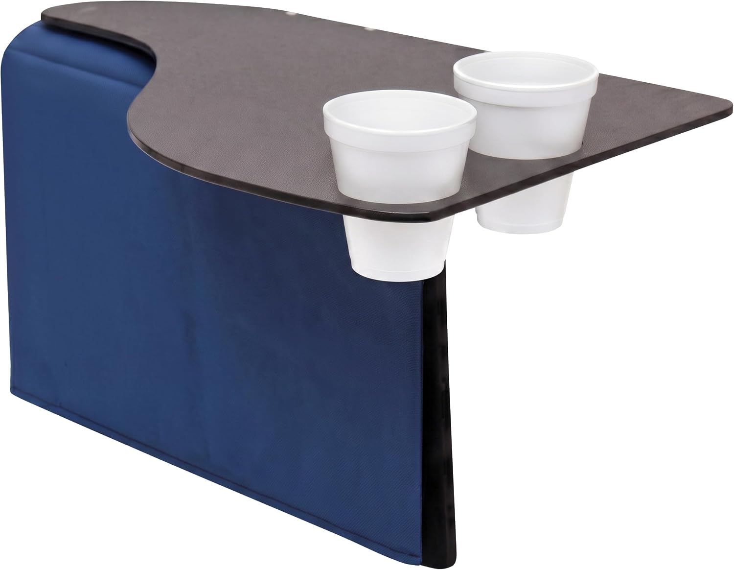 Skil-Care Left Side Wheelchair Flip Tray, 23"W x 19.5"D, Scratch-Resistant | 705032, Scratch-Resistant Surface, Two Cup Holders, Convenient Flip-Away Design, Fits All Standard Wheelchair Armrests, Left