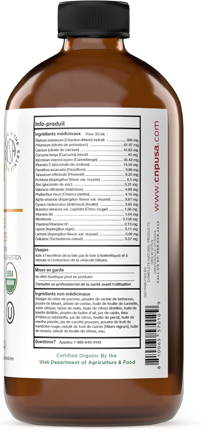 CNP | Gallbladder Stone Breaker Liquid 8oz - ACV Chanca Piedra Cleanse Aid | Organic gallbladder support liquid with apple cider vinegar, turmeric, lemon, hibiscus & chanca piedra for sludge cleanse aid