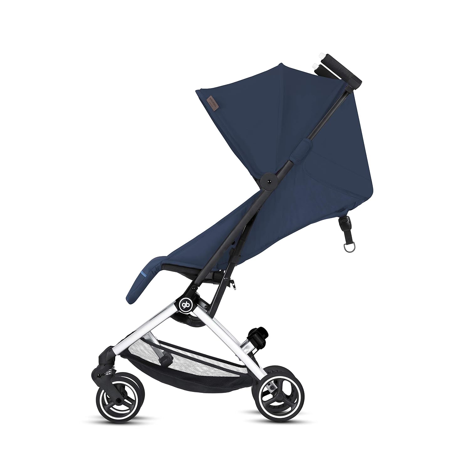 gb Pockit+ All-Terrain, Ultra Compact Lightweight Travel Stroller with Canopy and Reclining Seat in Velvet Black