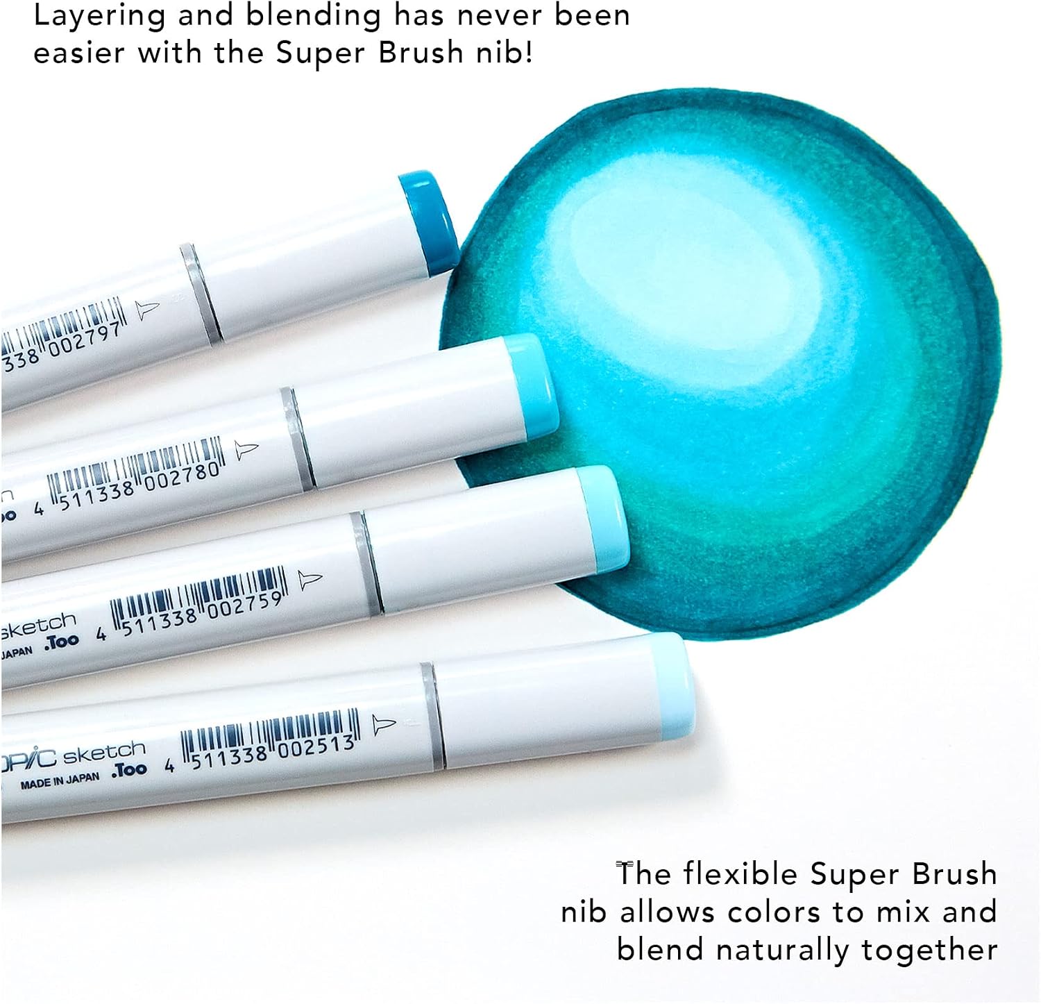Copic Sketch, Ultra-blendable Alcohol Markers, 72pc Set B