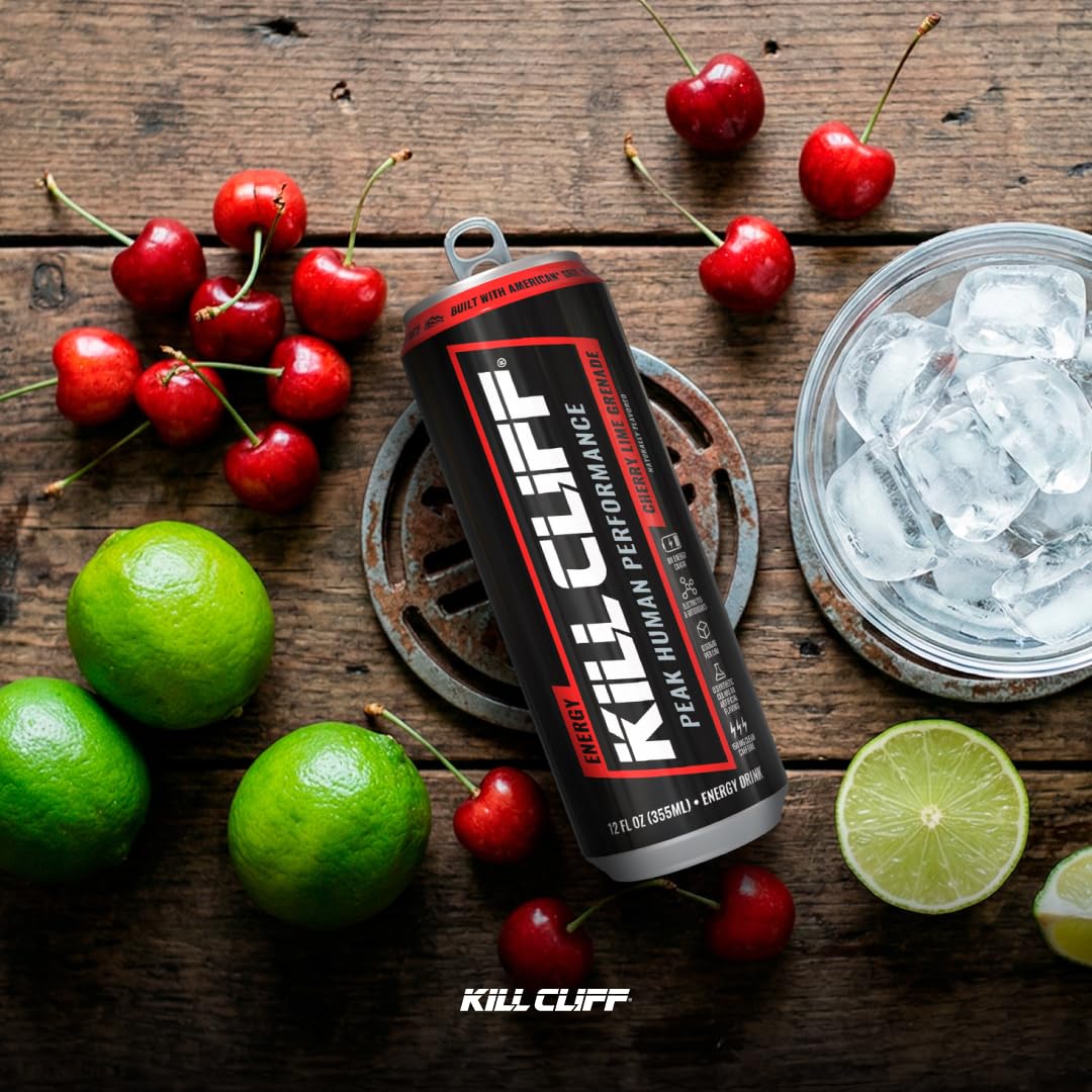 Kill Cliff Energy Drink - Sugar Free - Smashing Citrus 12 oz 12 Pack