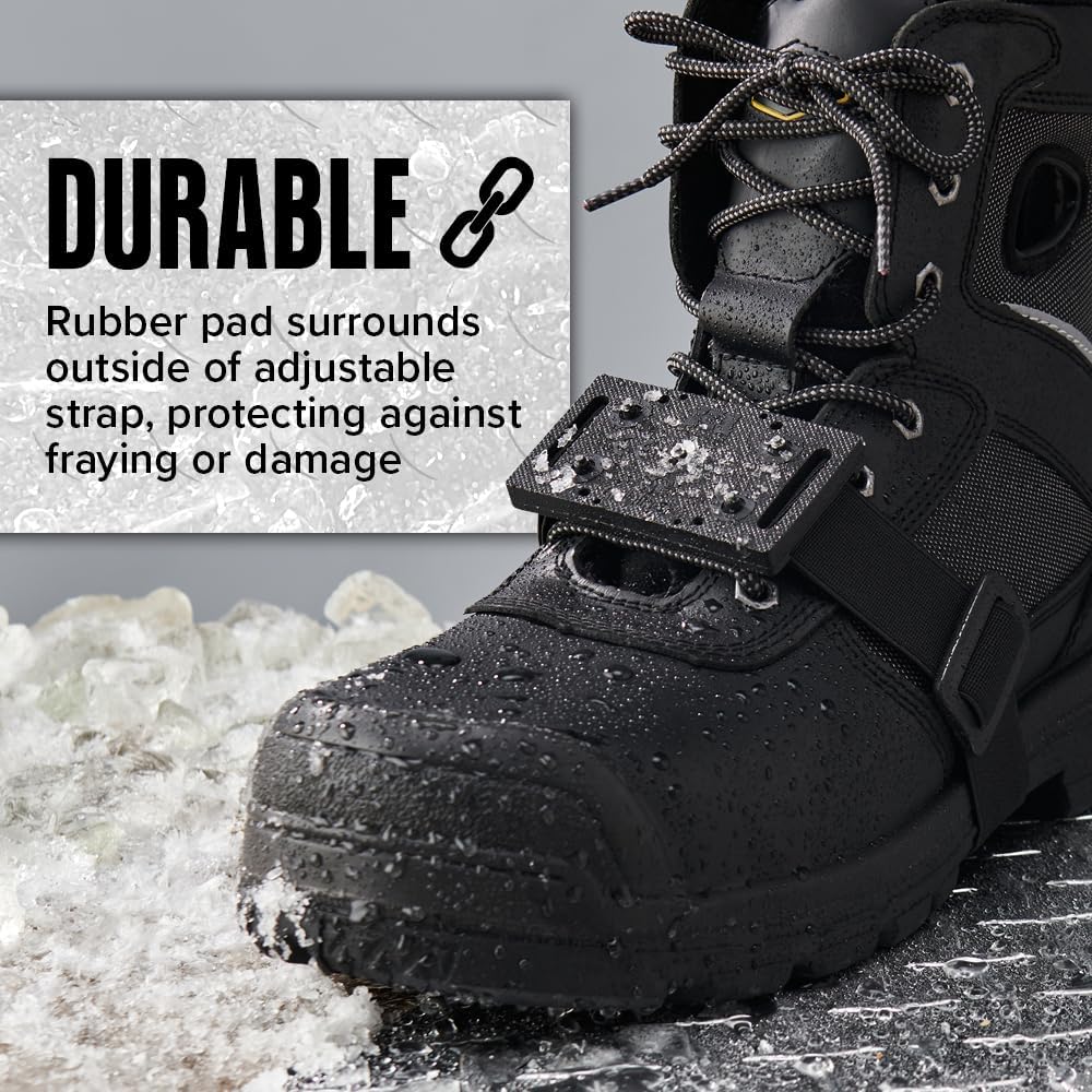 K1 Mid-Sole Ice Cleats for Men & Women - Rotatable Traction Aids For Winter Snow - Hi Vis - Low Profile