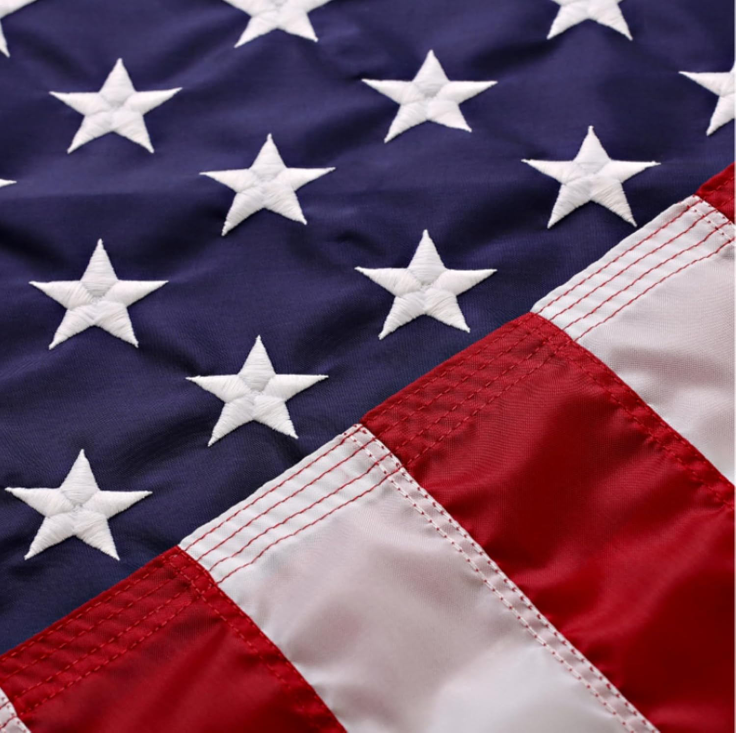 American Flag Made in USA | American Flags for Outside 3X5 | Premium US Flag 3X5 Heavy Duty Outdoor with Embroidered Stars and Sewn Stripes.