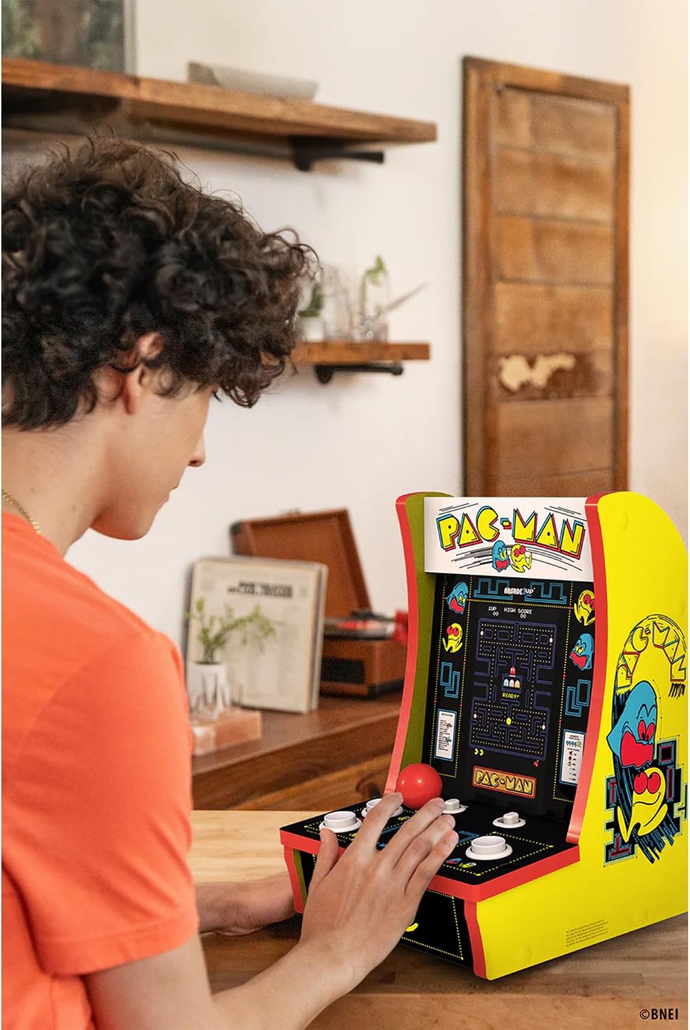 Arcade1Up Ms. Pac-Man Class of '81 Countercade, 3 Retro Games | Countertop Arcade Machine with 7-Inch LCD Screen and Real Feel Joysticks and Buttons