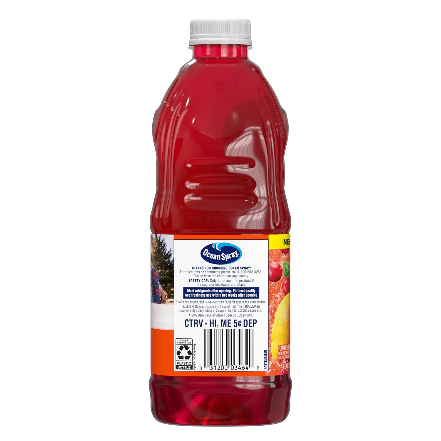 Ocean Spray 100% Juice, Ruby Red Grapefruit, 60 Ounce Bottle (Packaging May Vary)
