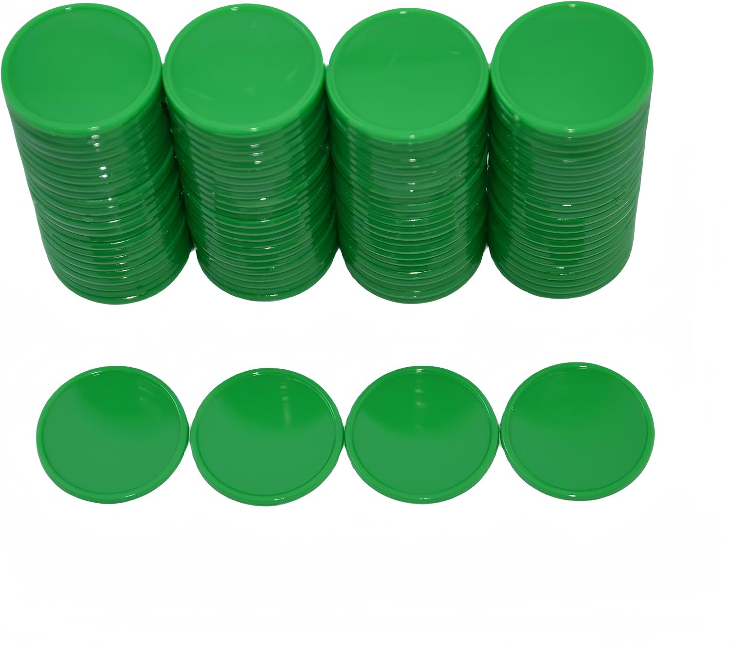 Smartdealspro Set of 100 25MM/1 Inch Opaque Plastic Learning Counting Counters Poker Chips (Red)