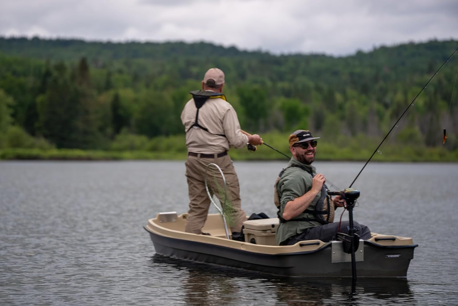 Pelican - Boat Intruder 12 - Jon Fishing Boat - 12 ft. - Great for Hunting/Fishing, Khaki/Beige