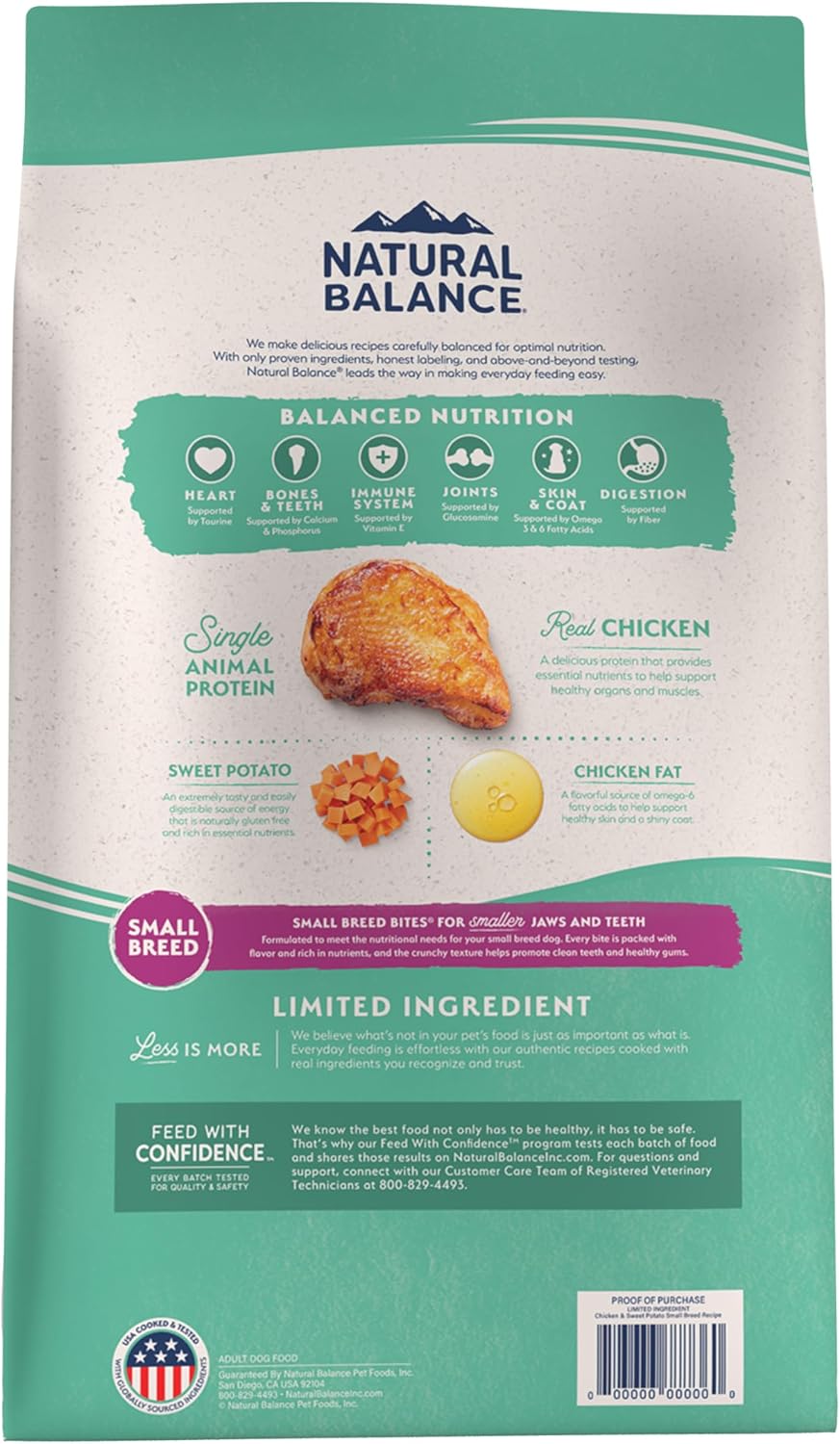 Natural Balance Limited Ingredient, Salmon & Sweet Potato, 4 lb