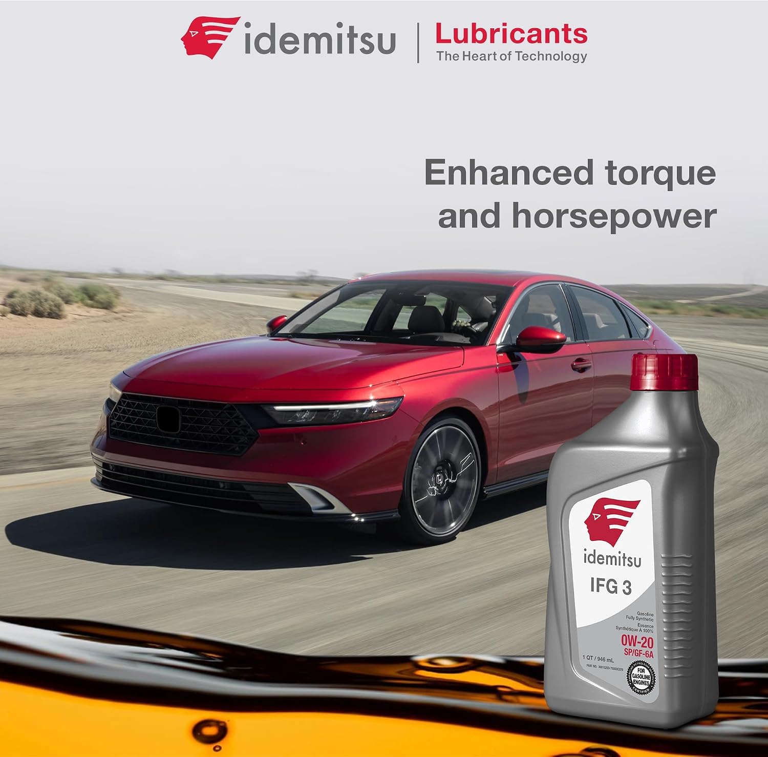Idemitsu Full Synthetic 0W-20 Engine Oil SP/GF-6-1QT