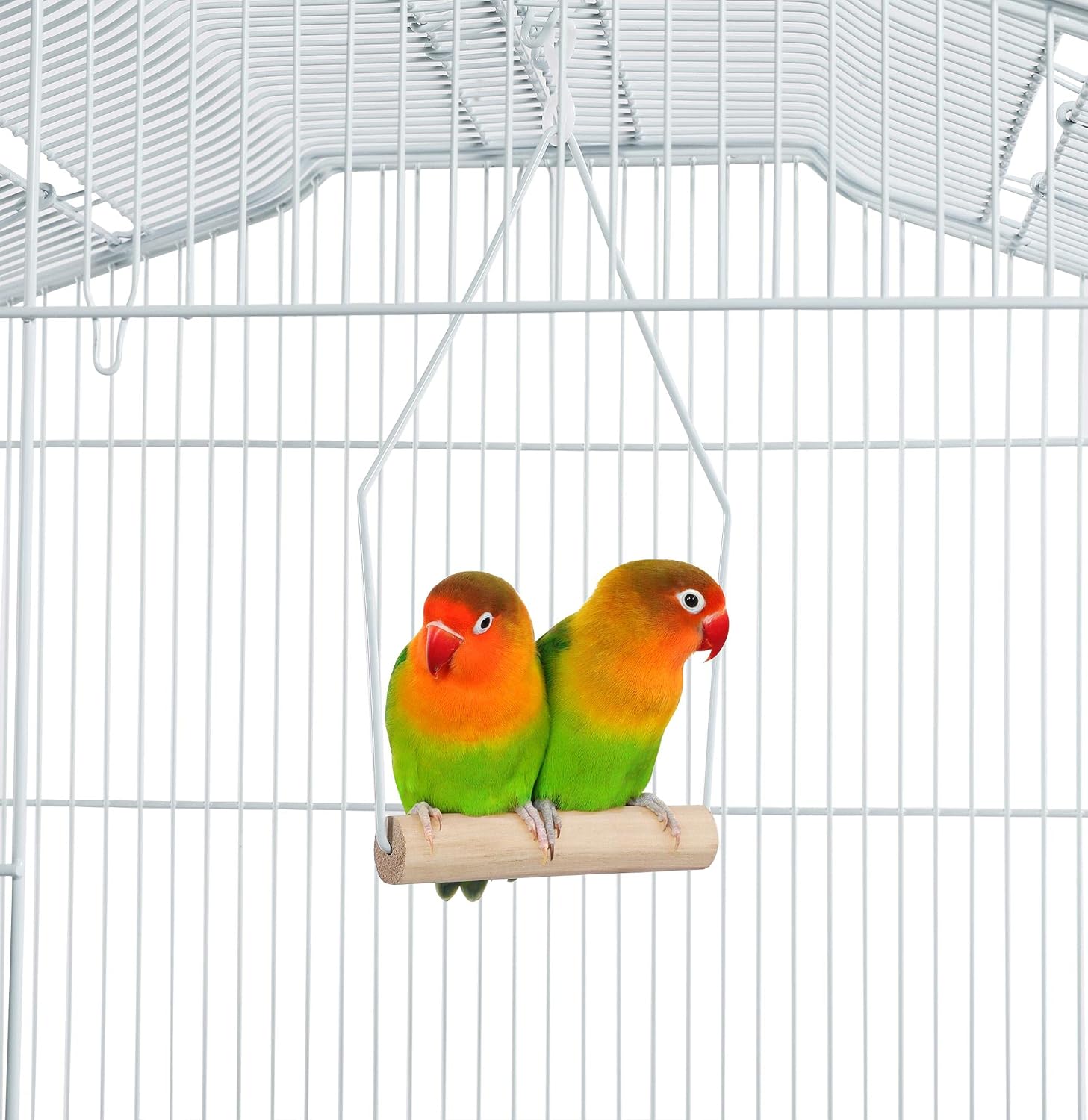 Yaheetech 41-Inch Portable Hanging Flight Bird Cage for Small Parrots Quaker Cockatiels Sun Parakeets Green Cheek Conures Finches Canary Budgies