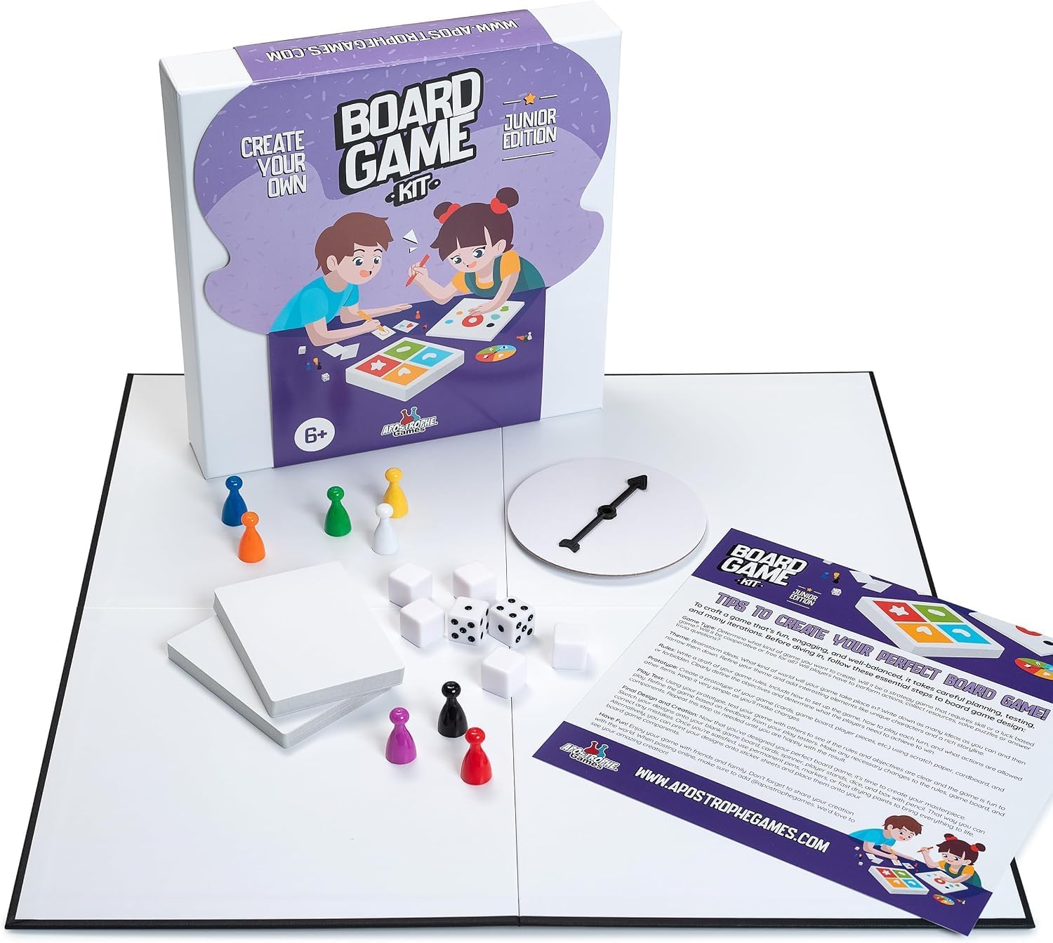 Create Your Own Opoly Board Game Kit with Blank Board & Game Pieces