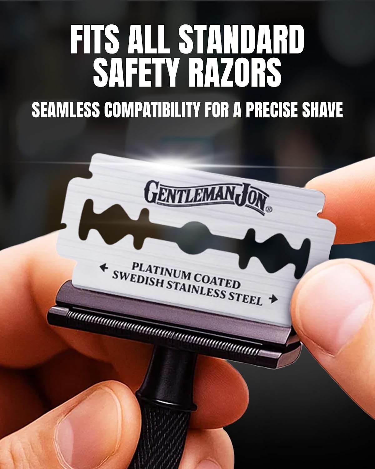 Gentleman Jon Double Edge Safety Razor Blades, Swedish Stainless Steel 50ct