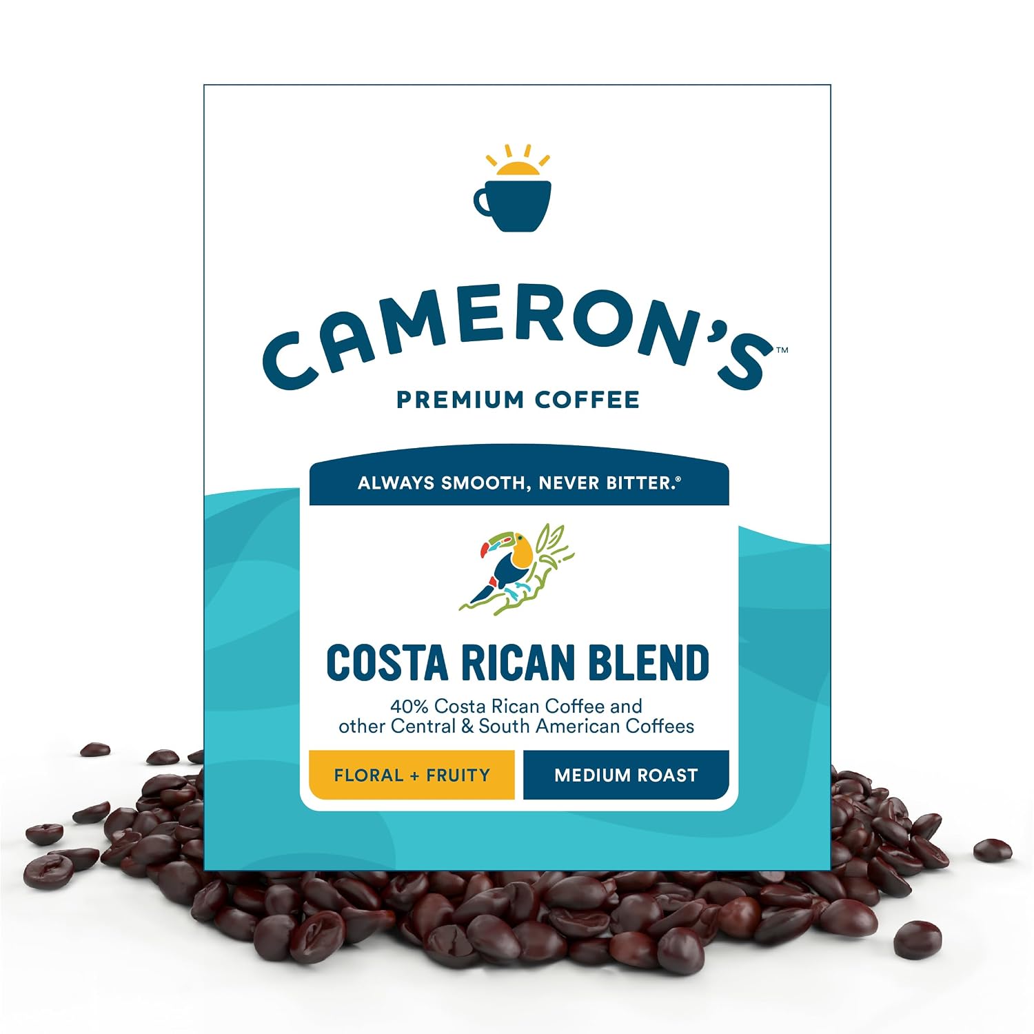 Cameron's Coffee Roasted Whole Bean Coffee, Flavored, Vanilla Hazelnut, 4 Pound