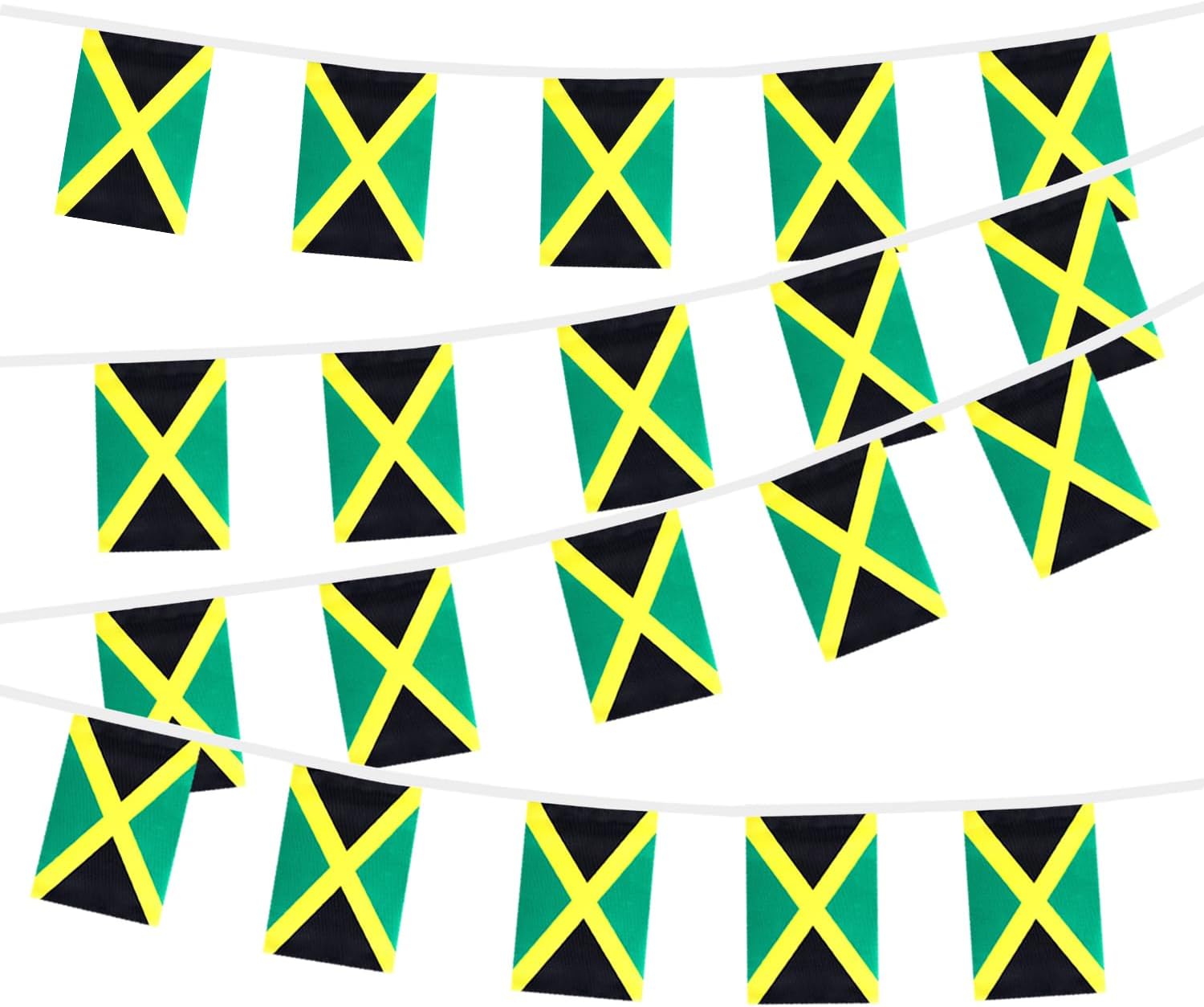 Nicaragua String Flags Banner Mini Small Nicaraguans Flag Bunting Patriotic Hanging Decor,National Holiday, Sports Game, Fiesta & Themed Party,18 Feet 20 Flags