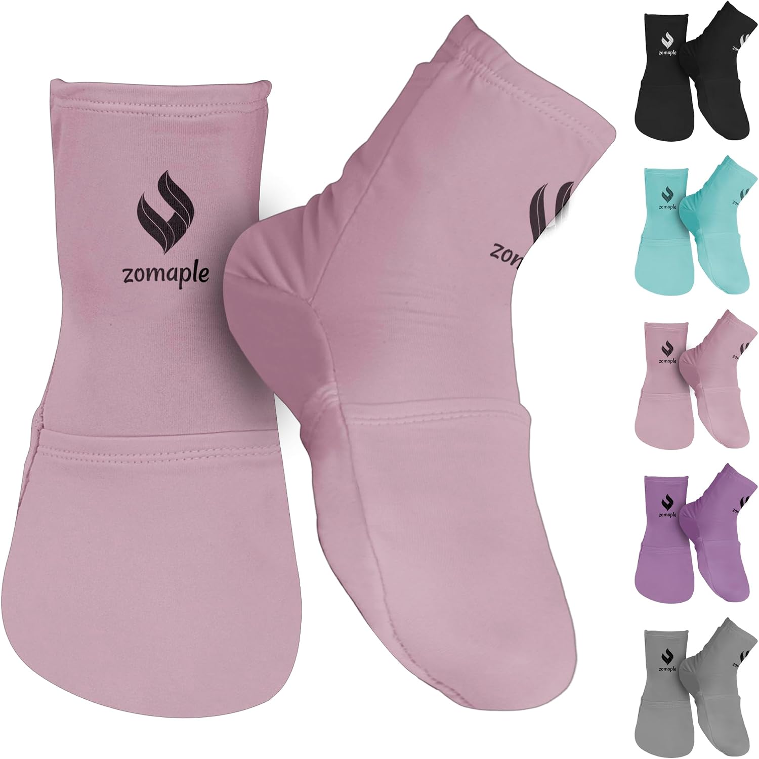 Zomaple Cold Therapy Socks, 2 Gel Packs for Neuropathy & Hot Feet Comfort