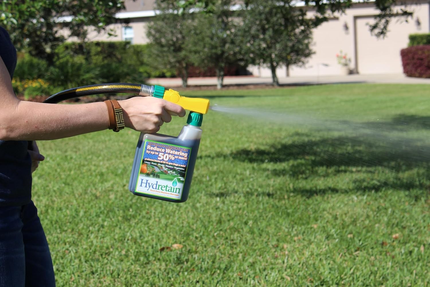 Hydretain Root Zone Moisture Manager — Converts Soil Moisture to Plant-Usable Water for Drought Protection — Reduce Watering 50%, 3-Month Residual, 5,000 Sq Ft Coverage (32 Fl Oz. RTS) | Patented humectant, ready-to-spray, 3-month residual, up to 5,000 s…