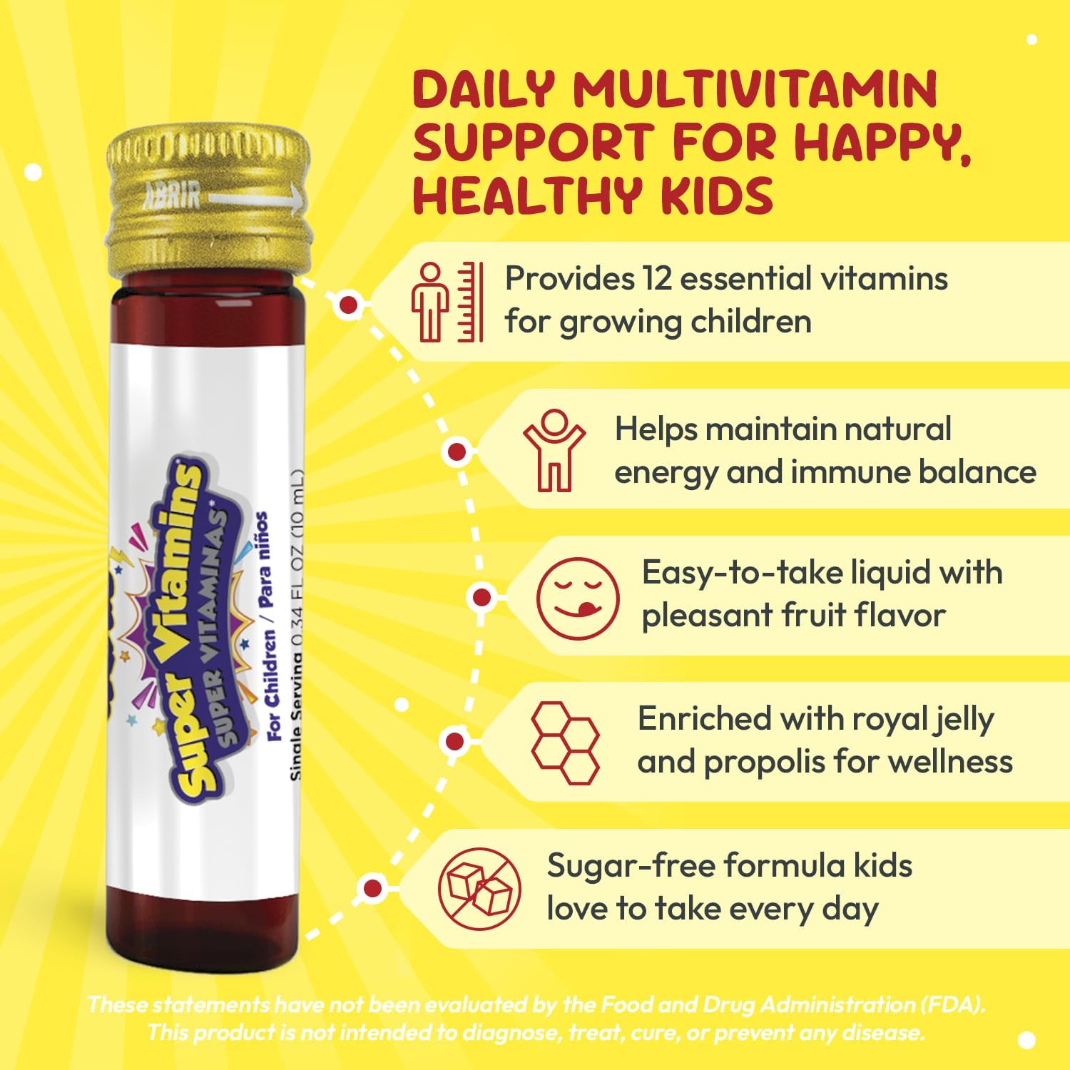 GirafKids Liquid Multivitamin for Kids with B Complex, 8 Fl Oz, Ages 4+