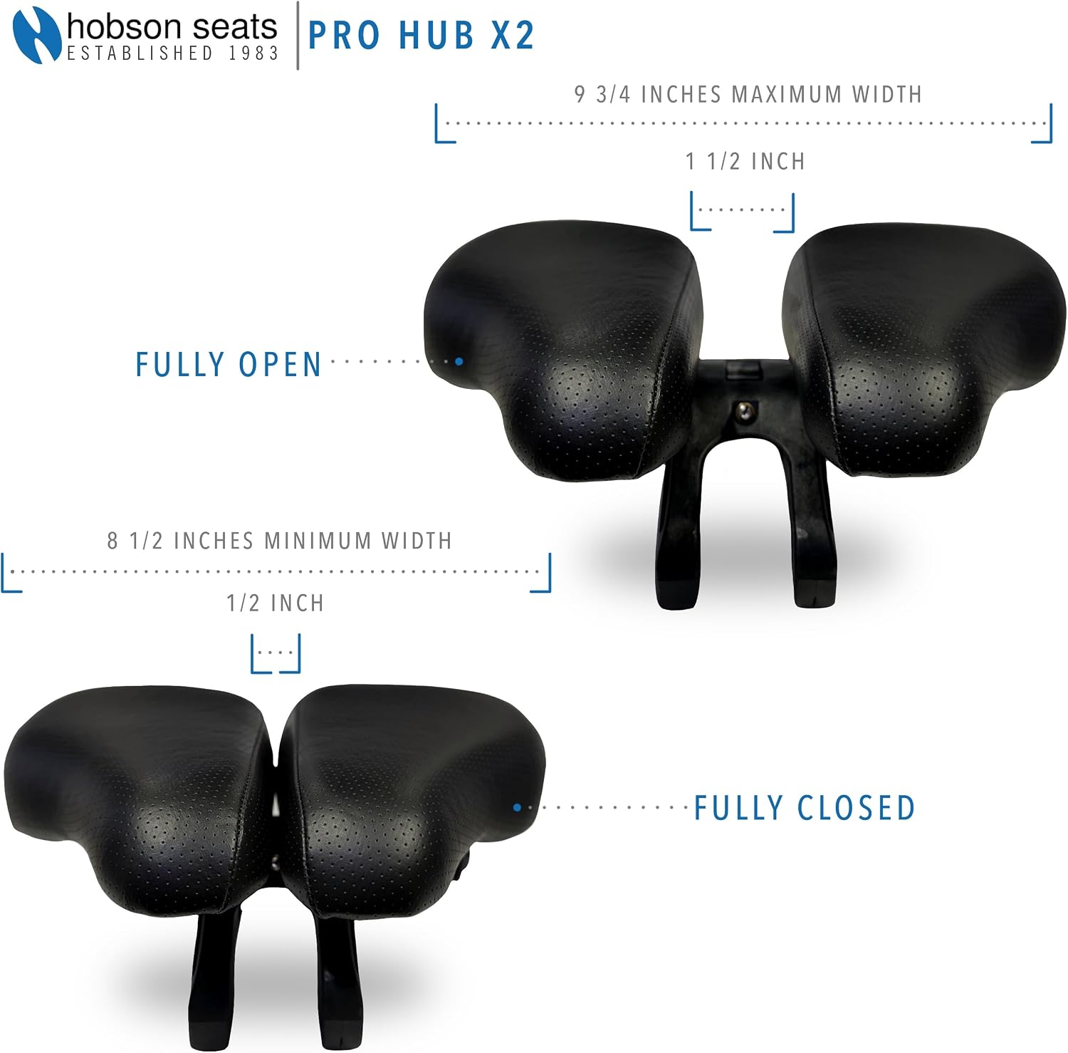 Hobson Pro Hub X2 Saddle – Ultimate Long-Distance Comfort with Magnesium Alloy, Gel Foam Padding