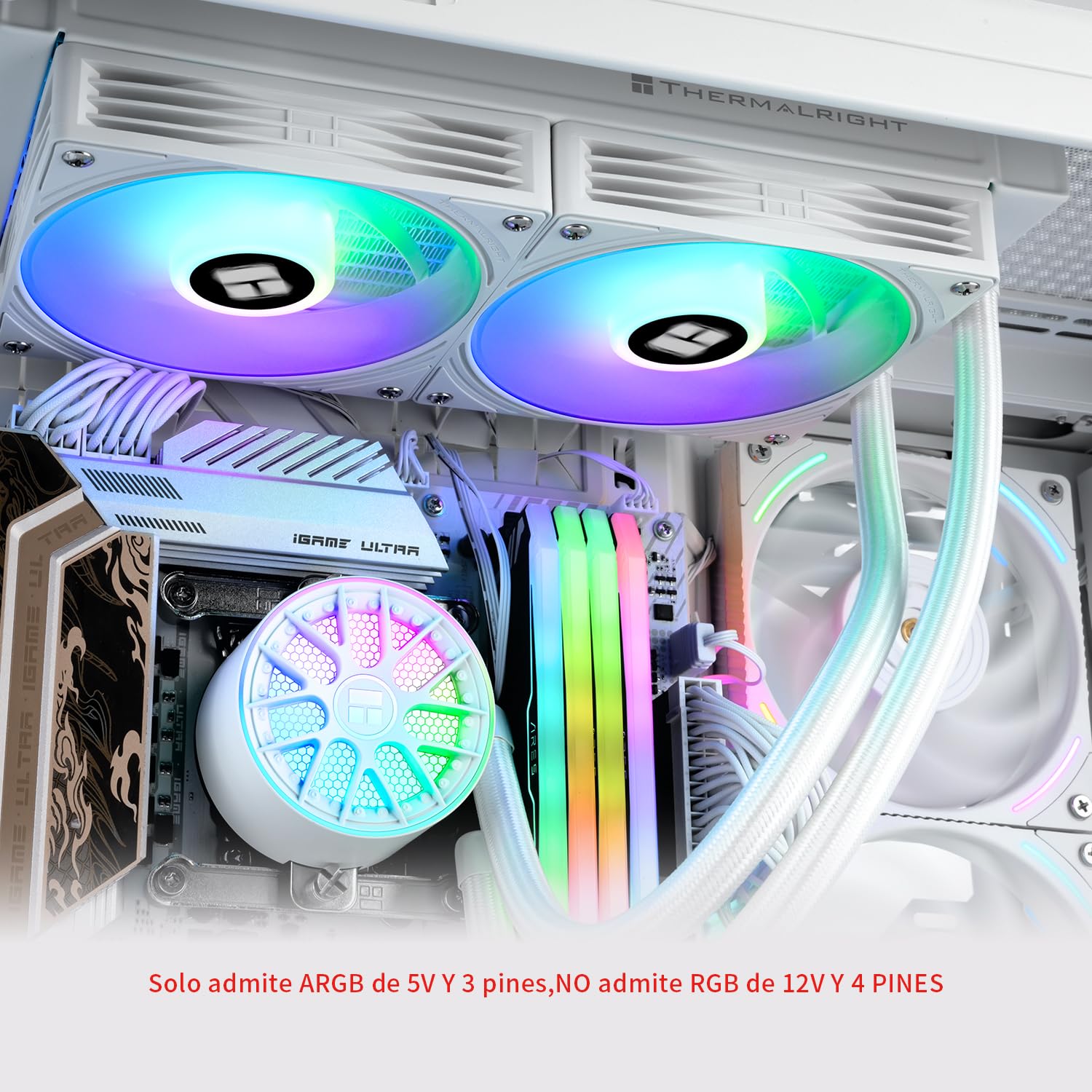 Thermalright Aqua Elite 360 ARGB Liquid CPU Cooler, 360 AIO Cooling Row Size, 3 x 120mm PWM Fans, Computer CPU Cooler,for AMD:AM4/AM5, Intel LGA1851/1150/1151/1200/1700