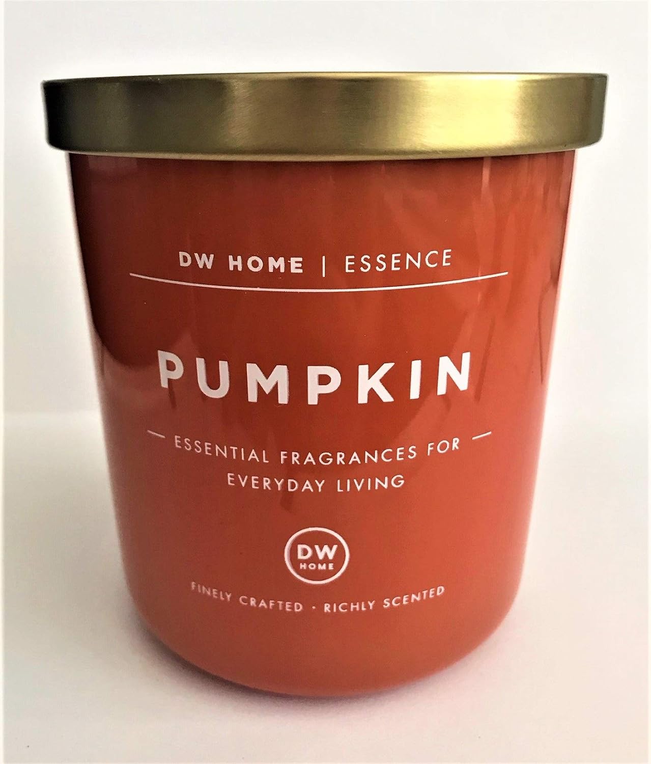 Richly Scented Candle Pumpkin in Medium Glossy Orange Jar with Lid, 9 Oz.