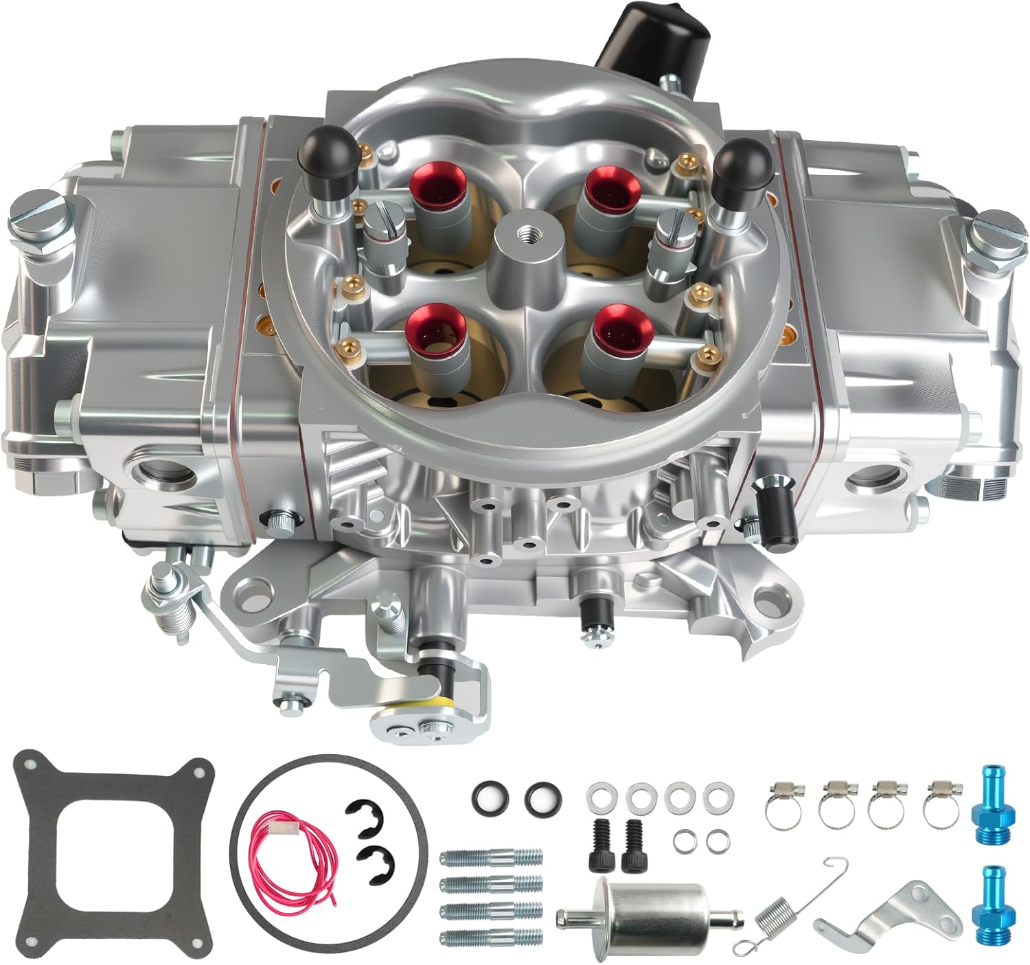 BR-67201 4 Barrel 850 CFM For Holley Brawler Carburetor Double Pumper Mechanical