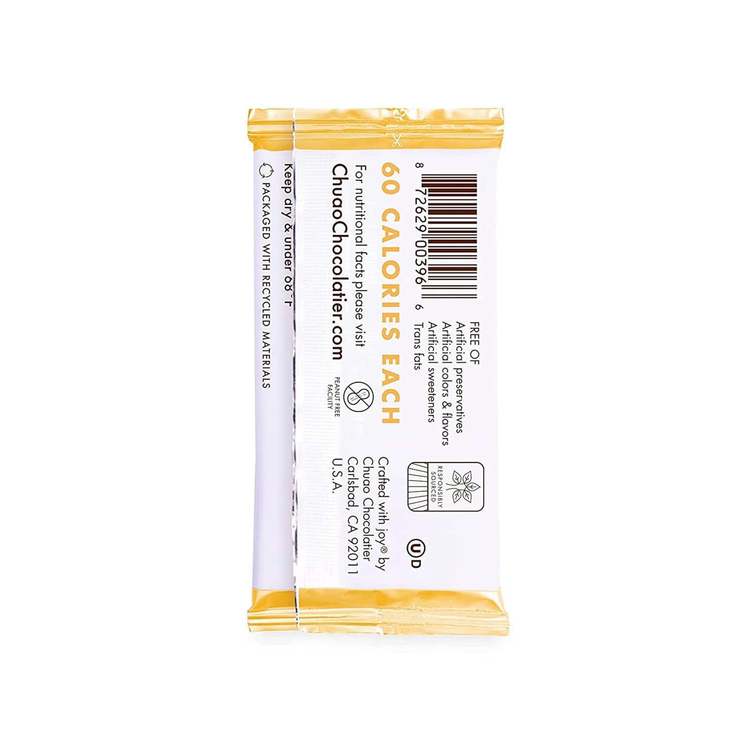 Chuao Chocolatier Sweet & Salty Milk Chocolate Mini Bars | Gourmet Sea Salt European No Preservatives | For Gift Baskets, Gifts for Women, Men | 100 Pack