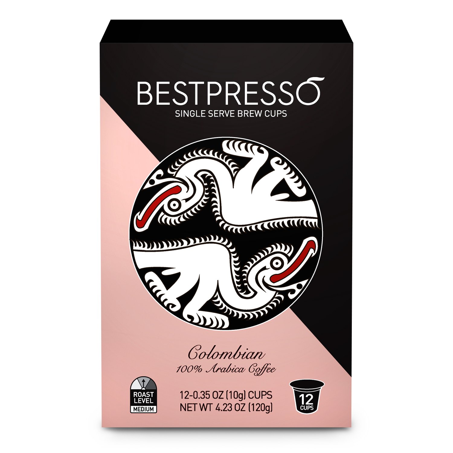 Bestpresso Coffee, Donut Shop Medium Roast Single Serve K-Cup Pods, 96 Count (Compatible With 2.0 Keurig Brewers) 8 Packs Of 12 Cups