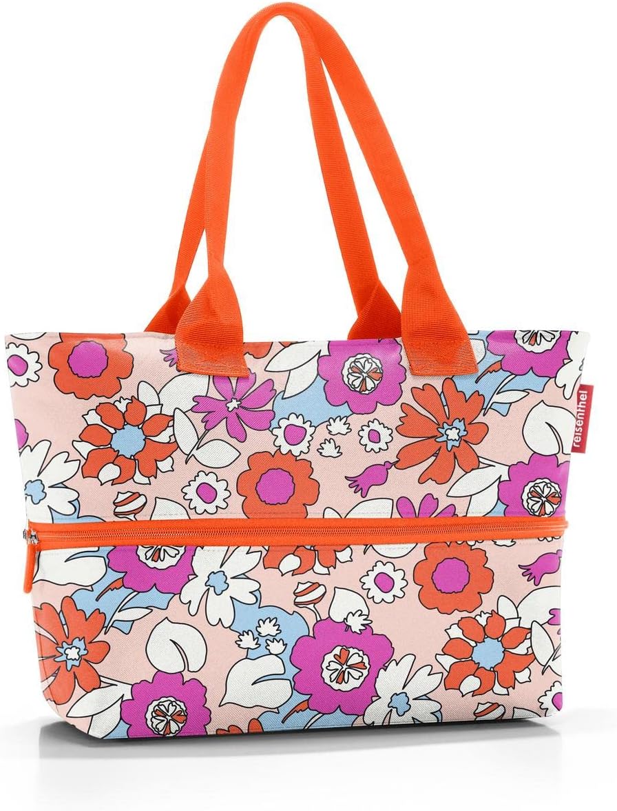 reisenthel shopper e1 - Large capacity and expandable bag made of water repellent and recycled polyester fabric
