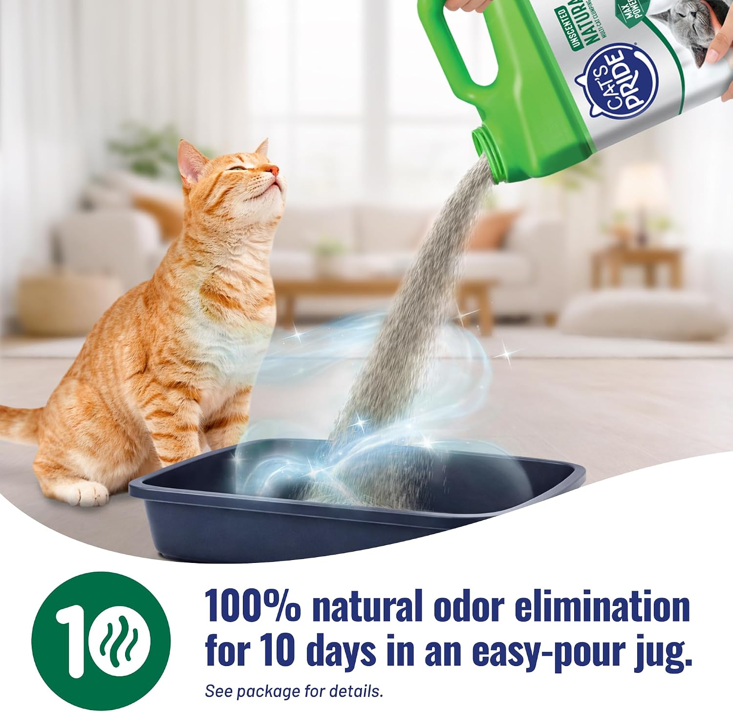 Cat's Pride Total Odor Control, Max Power, Clumping Litter Scented 15lb