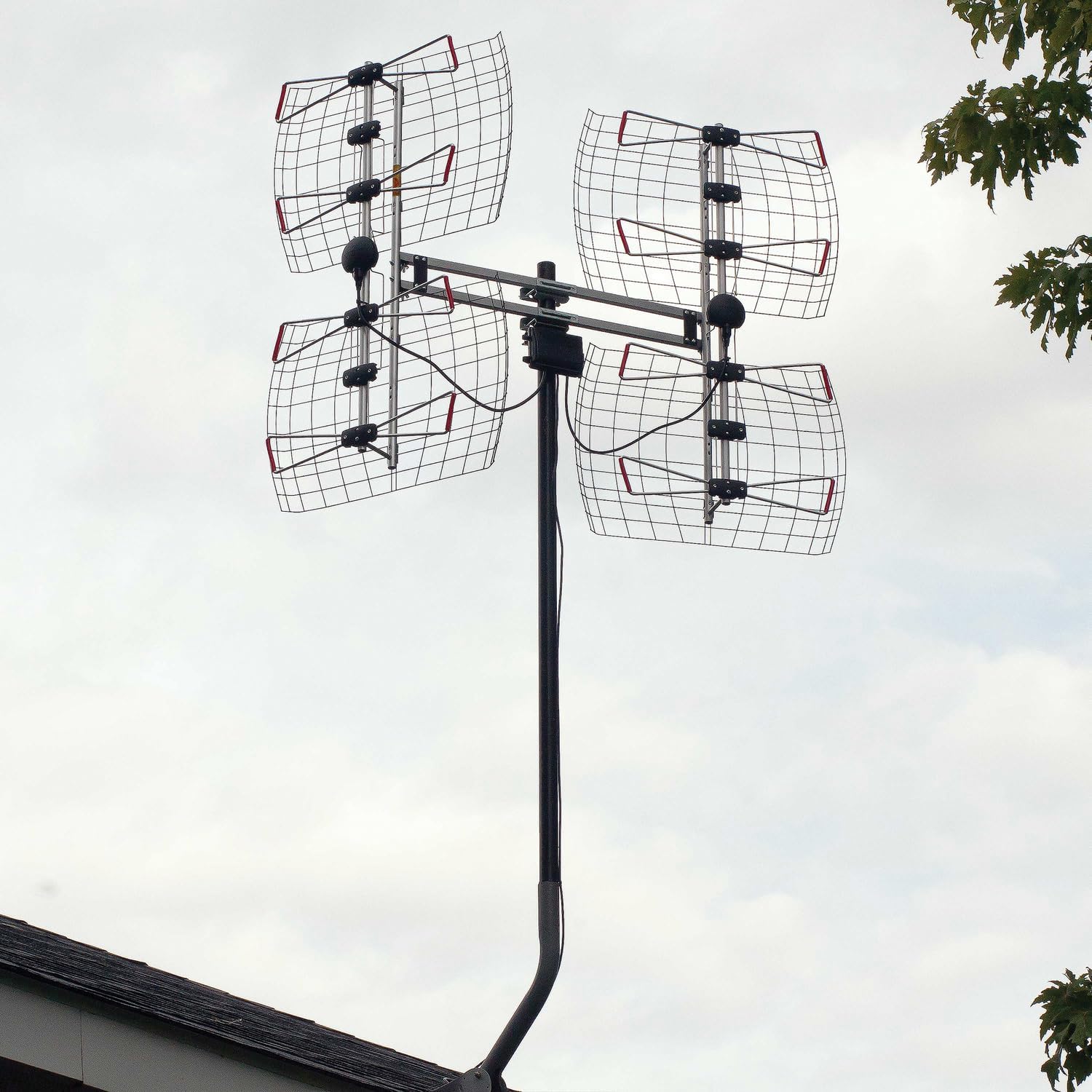 Antennas Direct 8-Element Bowtie UHF Outdoor HDTV Antenna, Multi-Directional, 70+ Mile Range, 4K 8K UHD NEXTGEN TV – w/All-Weather Mounting Hardware