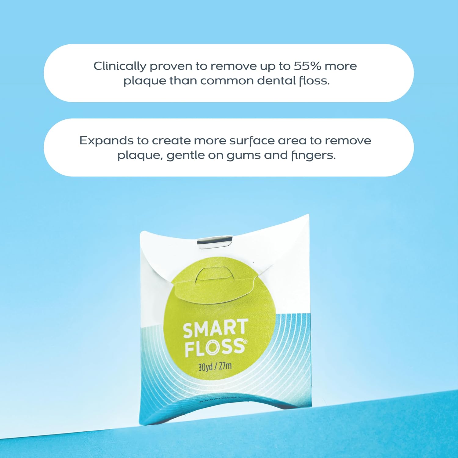 DrTung's Smart Floss - Natural Dental Floss, Cardamom Flavor - Pack of 3 | PTFE & PFAS Free, Gentle on Gums, Expands & Stretches, BPA Free