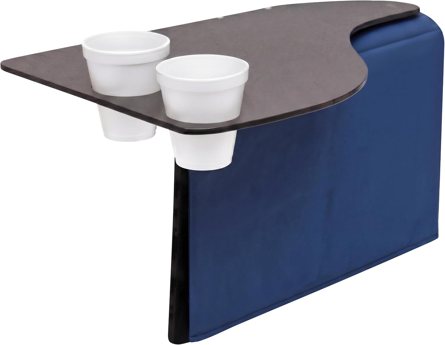Skil-Care Left Side Wheelchair Flip Tray, 23"W x 19.5"D, Scratch-Resistant | 705032, Scratch-Resistant Surface, Two Cup Holders, Convenient Flip-Away Design, Fits All Standard Wheelchair Armrests, Left