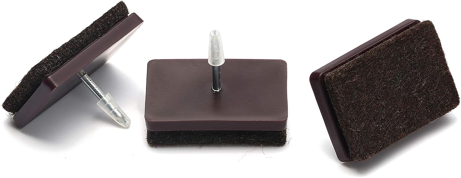 Furniture Felt Pads Nail-on Heavy Duty Felt Pad Chair Sliders Round Chair Leg Floor Protectors 1" Furniture Leg Protector 24 Pack