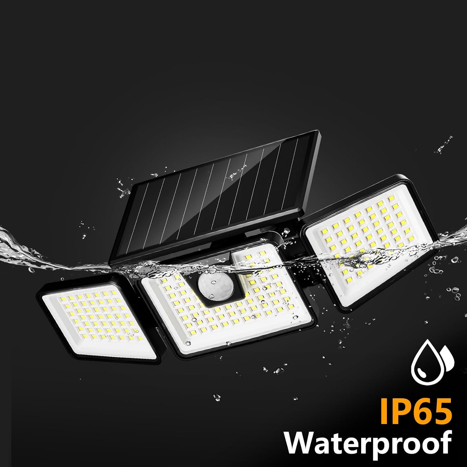 INCX Solar Lights Outdoor, 3000LM Motion Sensor Outdoor Lights, 2PCS, White