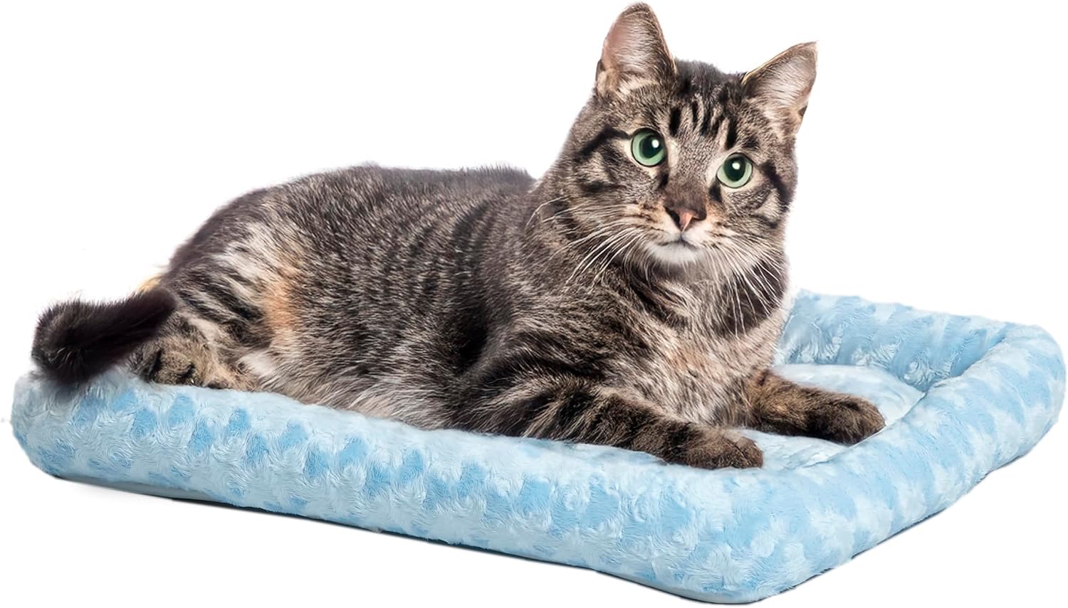 MidWest Homes for Pets QuietTime XXS Dog Bed – Cinnamon Faux Fur Bolster, Ultra-Soft and Machine Washable, Fits 18-Inch Crates and Carriers, for Small Dogs and Cats