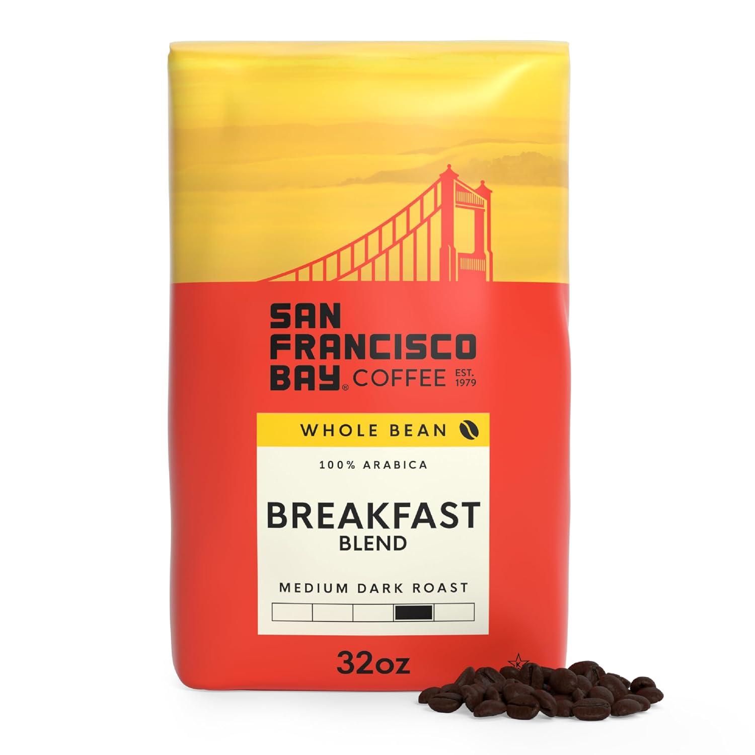 San Francisco Bay Coffee French Roast Whole Bean Coffee, 2 lb bag