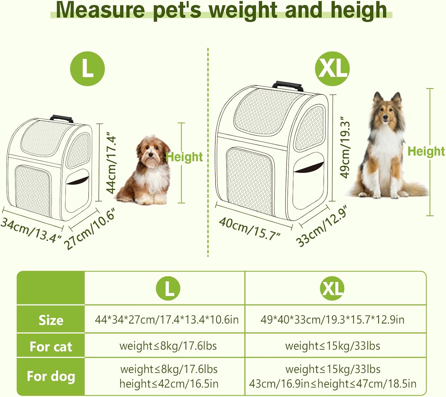 pecute Cat Backpack Expandable, Cat Carrier Backpack with Breathable Window